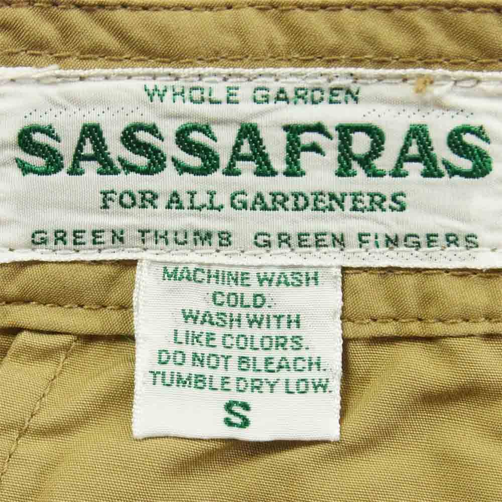 SASAFRAS ササフラス SF-201668 Fall Leaf Sprayer Pants フォール リーフ スプレイヤー パンツ ベージュ系【新古品】【未使用】【中古】