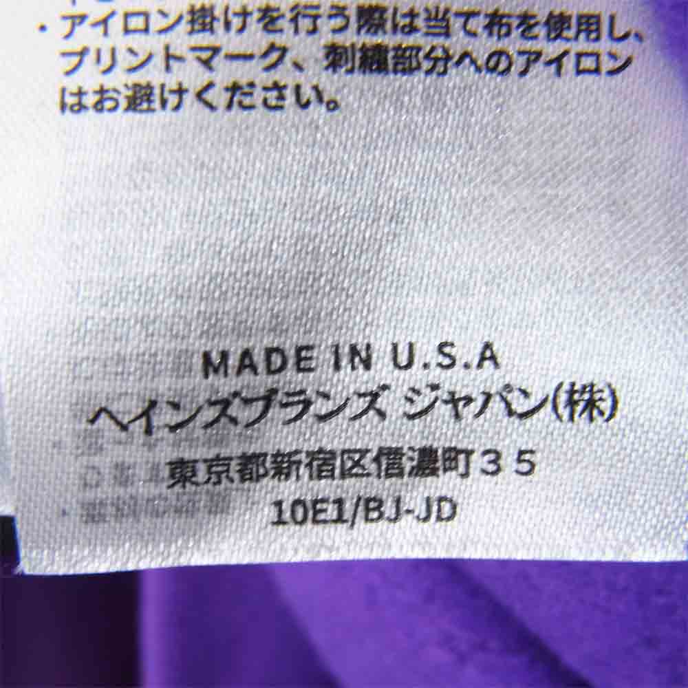 Champion チャンピオン C5-S104 USA製 リバースウィーブ 赤タグ プルオーバー スウェット パーカー バイオレット パープル系 L【新古品】【未使用】【中古】