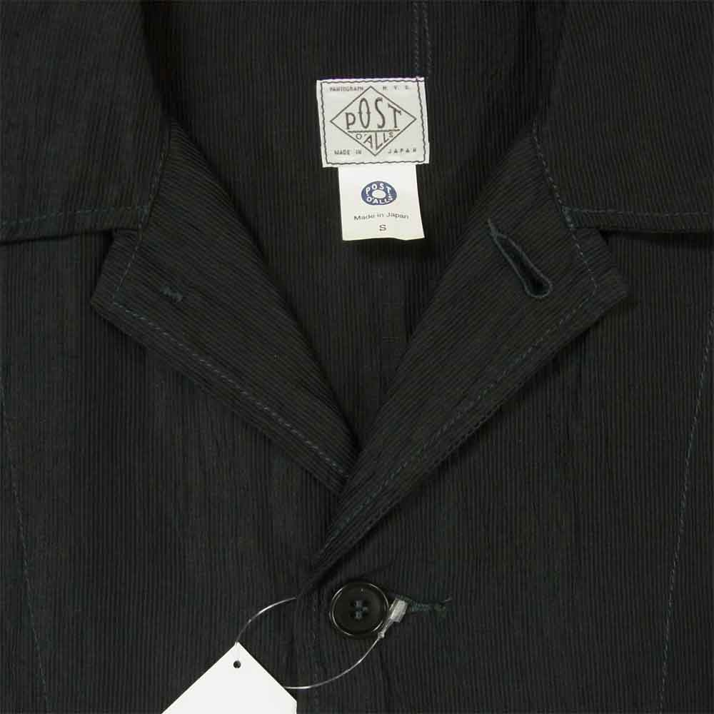 POST OVERALLS ポストオーバーオールズ 3104-CL1 WALKABOUT 2 ウォークアバウト 長袖 シャツ ジャケット charcoal S【新古品】【未使用】【中古】