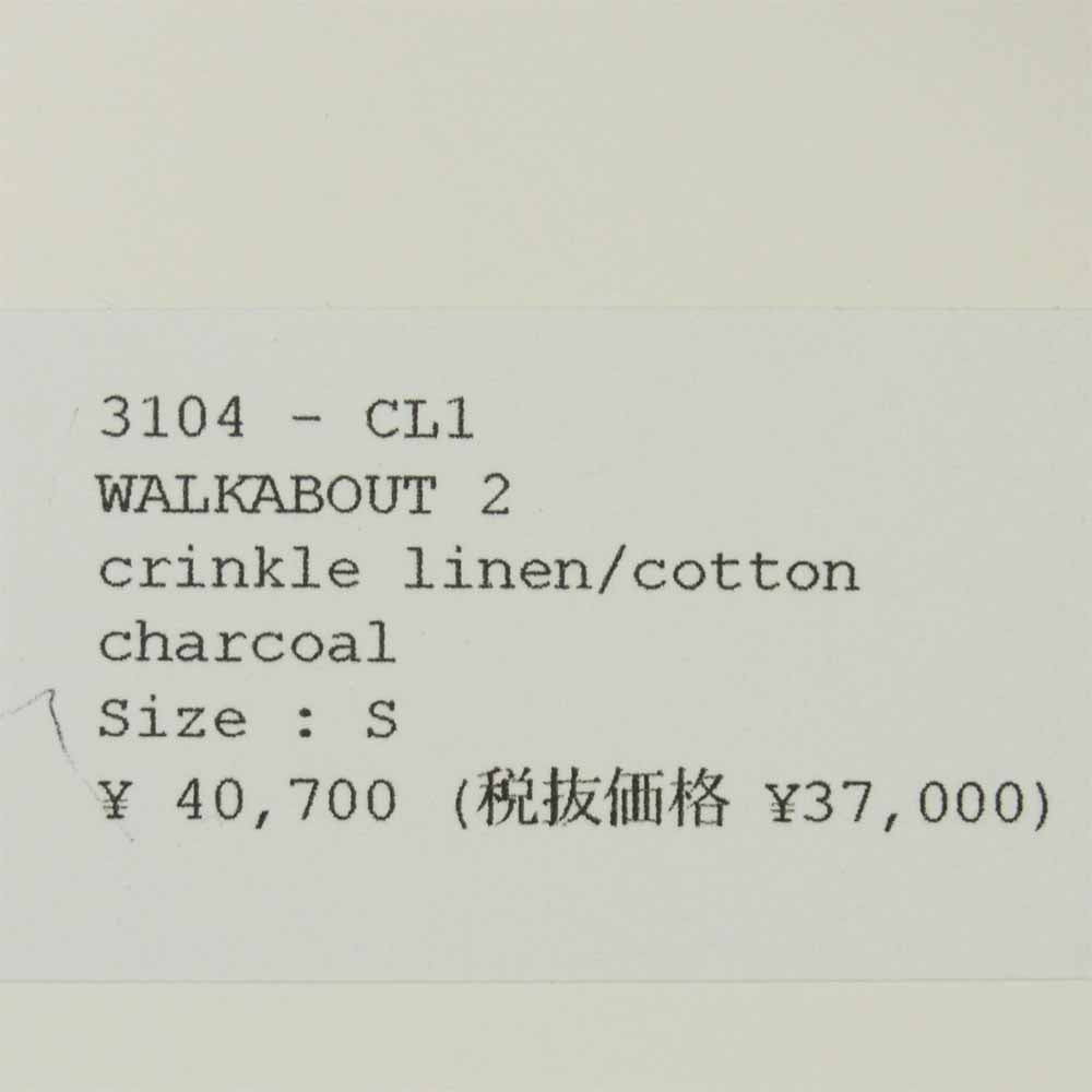 POST OVERALLS ポストオーバーオールズ 3104-CL1 WALKABOUT 2 ウォークアバウト 長袖 シャツ ジャケット charcoal S【新古品】【未使用】【中古】