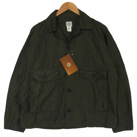 POST OVERALLS ポストオーバーオールズ 3104-CL3 WALKABOUT 2 ウォークアバウト 長袖 シャツ ジャケット olive S【新古品】【未使用】【中古】