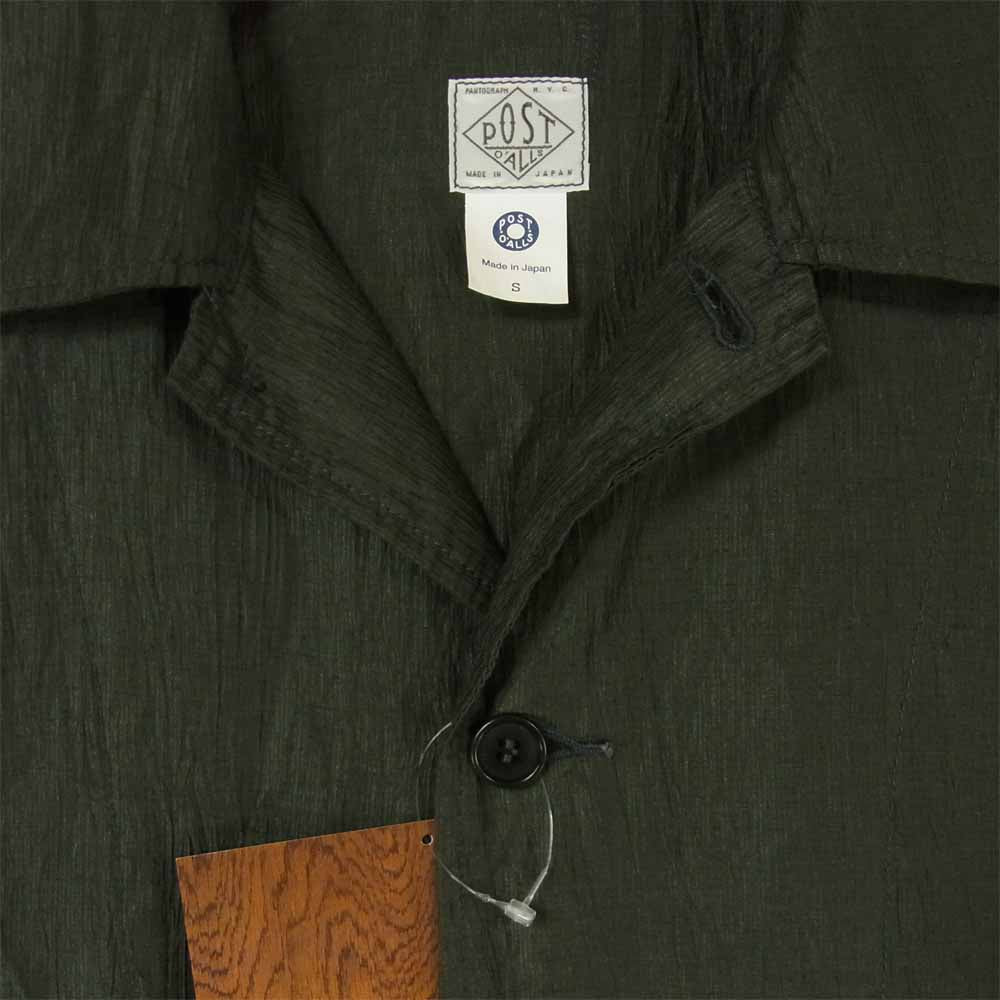 POST OVERALLS ポストオーバーオールズ 3104-CL3 WALKABOUT 2 ウォークアバウト 長袖 シャツ ジャケット olive S【新古品】【未使用】【中古】