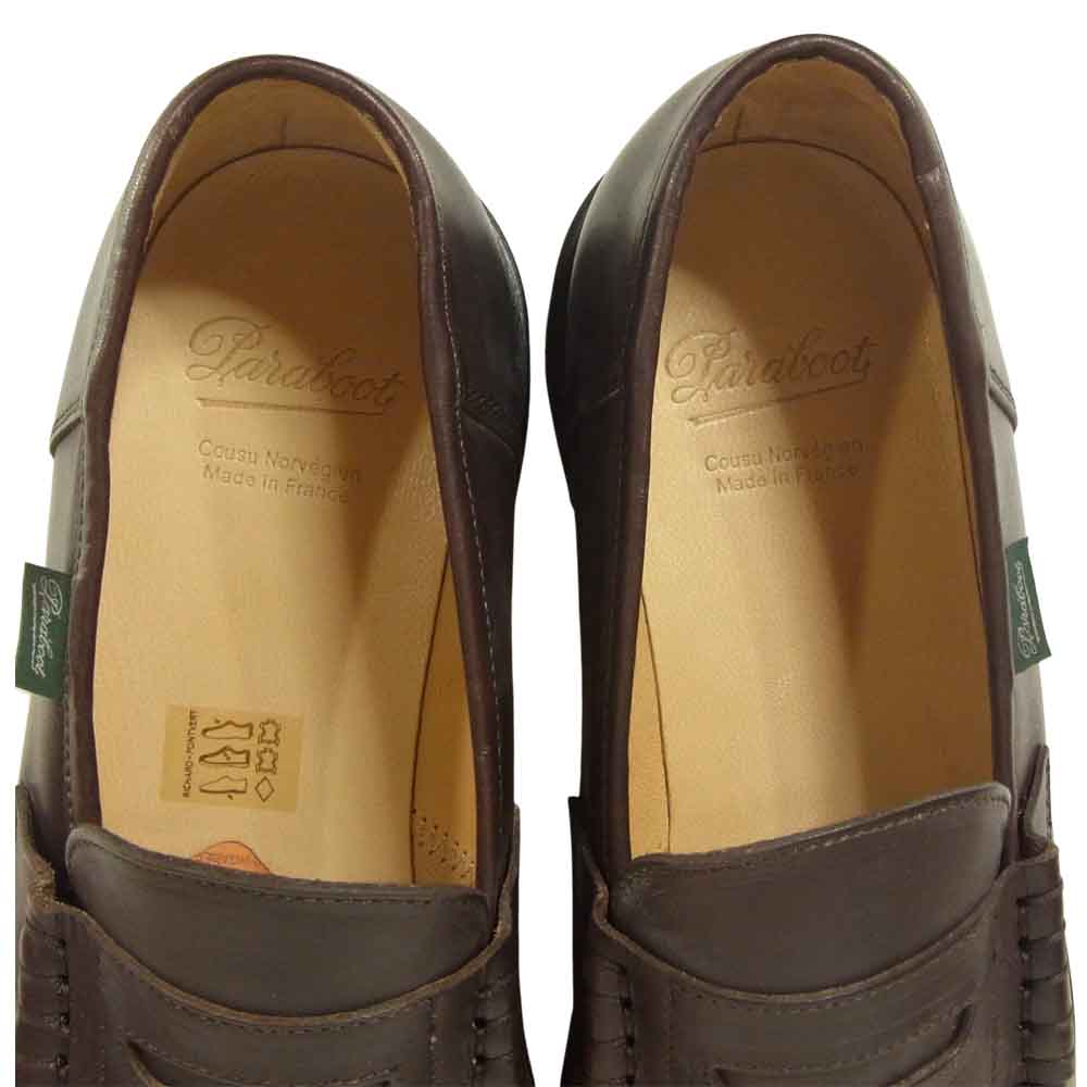 Paraboot パラブーツ 99413 REIMS MARCHE ランス ローファー シューズ ブラウン系 8【新古品】【未使用】【中古】