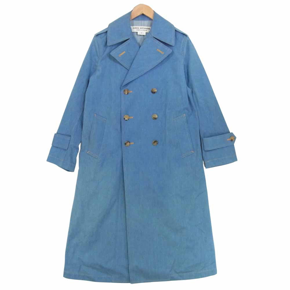 JUNYA WATANABE COMME des GARCONS ジュンヤワタナベコムデギャルソン AD2018 JC-C002 デニム トレンチ コート ブルー系 S【美品】【中古】