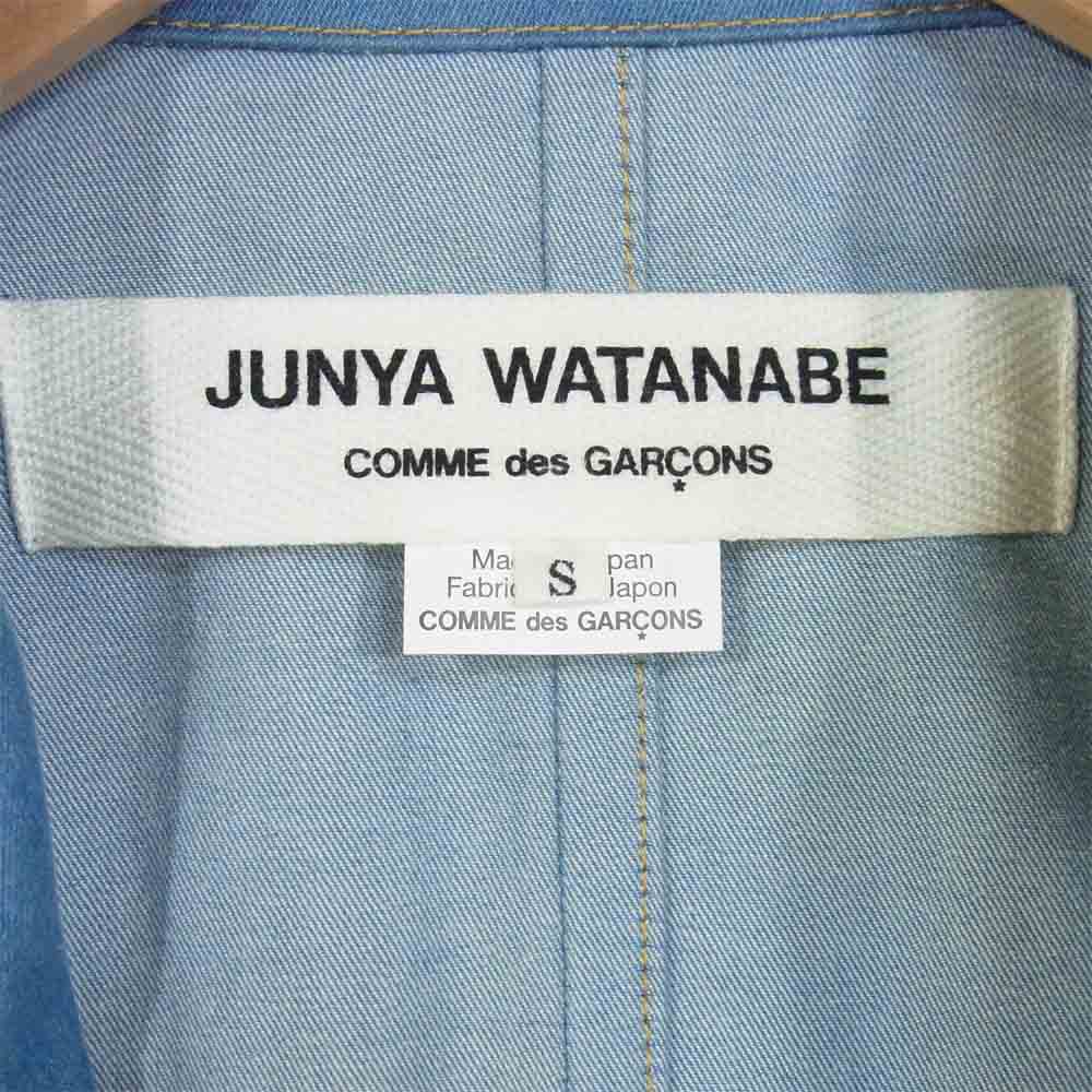 JUNYA WATANABE COMME des GARCONS ジュンヤワタナベコムデギャルソン AD2018 JC-C002 デニム トレンチ コート ブルー系 S【美品】【中古】