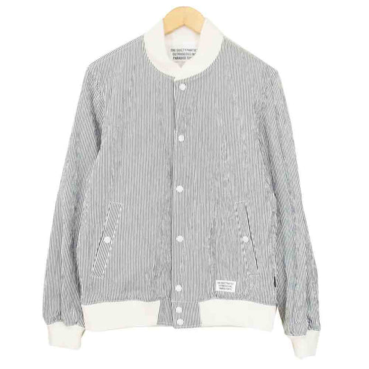 WACKO MARIA ワコマリア 16SS VARSITY JACKET ストライプ バーシティ ジャケット ブルー系 L【極上美品】【中古】