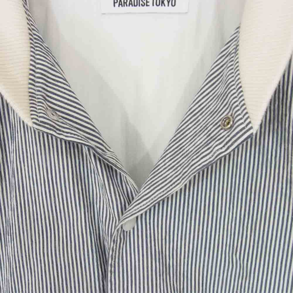 WACKO MARIA ワコマリア 16SS VARSITY JACKET ストライプ バーシティ ジャケット ブルー系 L【極上美品】【中古】