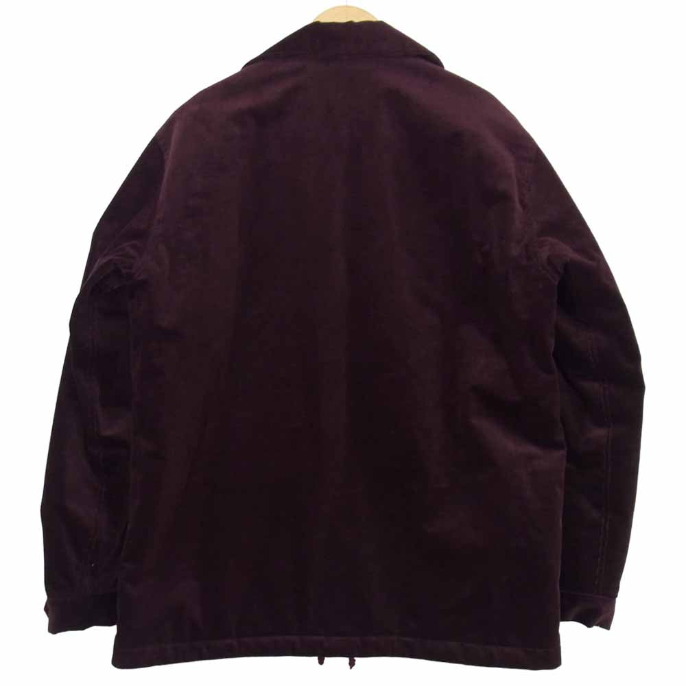 WACKO MARIA ワコマリア 15AW 15FW-WMO-BL14 CORDUROY COACH JACKET 中綿シンサレート コーデュロイ コーチ ジャケット エンジ系 L【極上美品】【中古】
