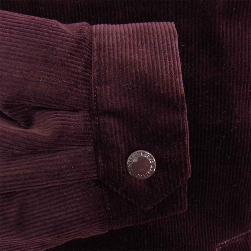 WACKO MARIA ワコマリア 15AW 15FW-WMO-BL14 CORDUROY COACH JACKET 中綿シンサレート コーデュロイ コーチ ジャケット エンジ系 L【極上美品】【中古】