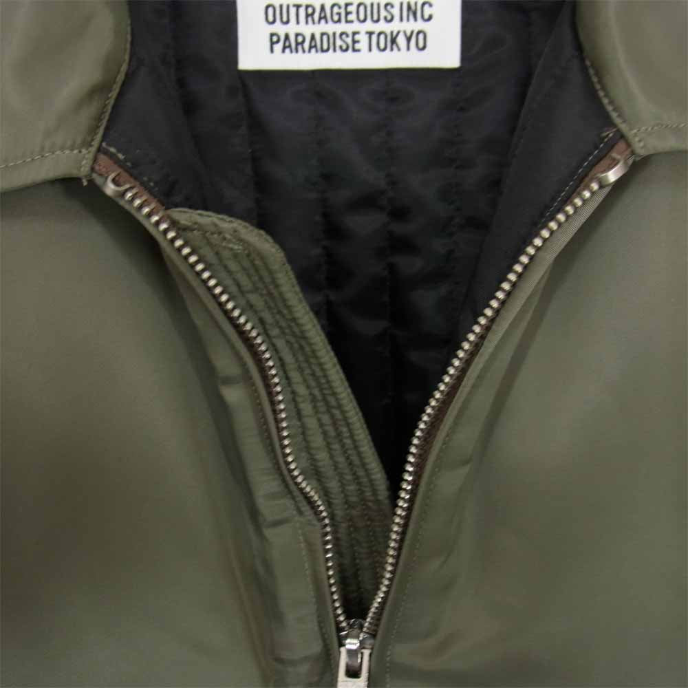 WACKO MARIA ワコマリア 15AW FLIGHT JACKET TYPE-2 フライトジャケット カーキ系 L【極上美品】【中古】