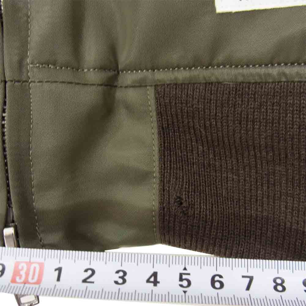 WACKO MARIA ワコマリア 15AW FLIGHT JACKET TYPE-2 フライトジャケット カーキ系 L【極上美品】【中古】