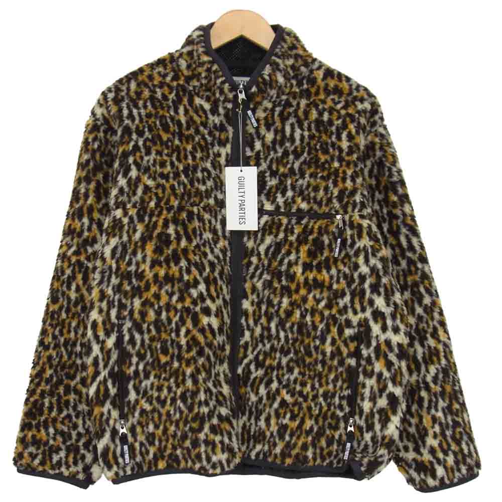 WACKO MARIA ワコマリア 18AW 18FW-WMO-OD10 LEOPARD BOA FLEECE JACKET レオパード ボアフリース ジャケット ブラウン系 M【新古品】【未使用】【中古】