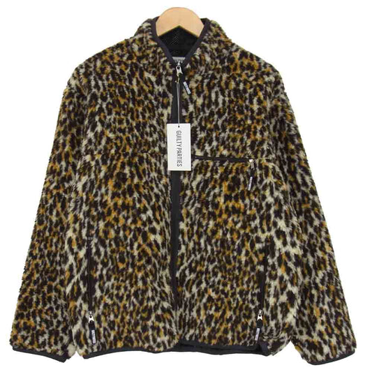 WACKO MARIA ワコマリア 18AW 18FW-WMO-OD10 LEOPARD BOA FLEECE JACKET レオパード ボアフリース ジャケット ブラウン系 M【新古品】【未使用】【中古】