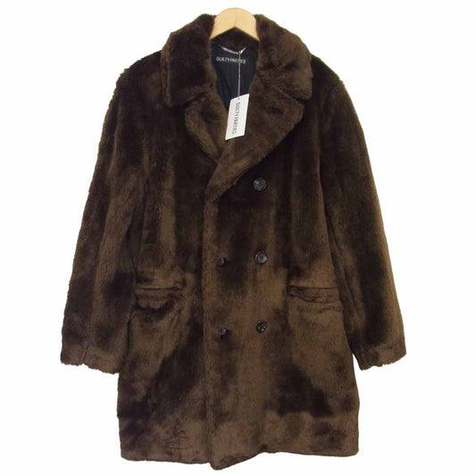 WACKO MARIA ワコマリア 17AW 17FW-WMO-CO03 FUR DOUBLE BREASTED COAT フェイクファーコート ブラウン系 M【新古品】【未使用】【中古】