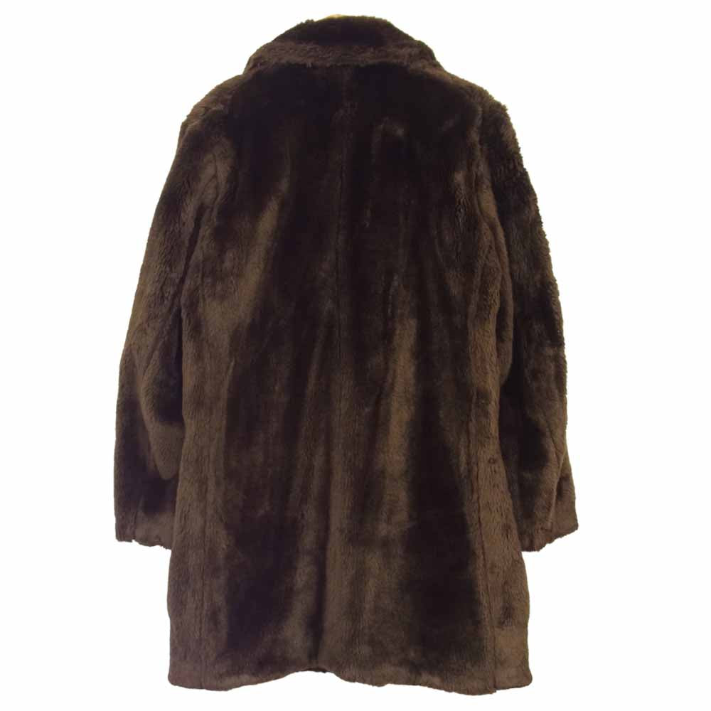 WACKO MARIA ワコマリア 17AW 17FW-WMO-CO03 FUR DOUBLE BREASTED COAT フェイクファーコート ブラウン系 M【新古品】【未使用】【中古】