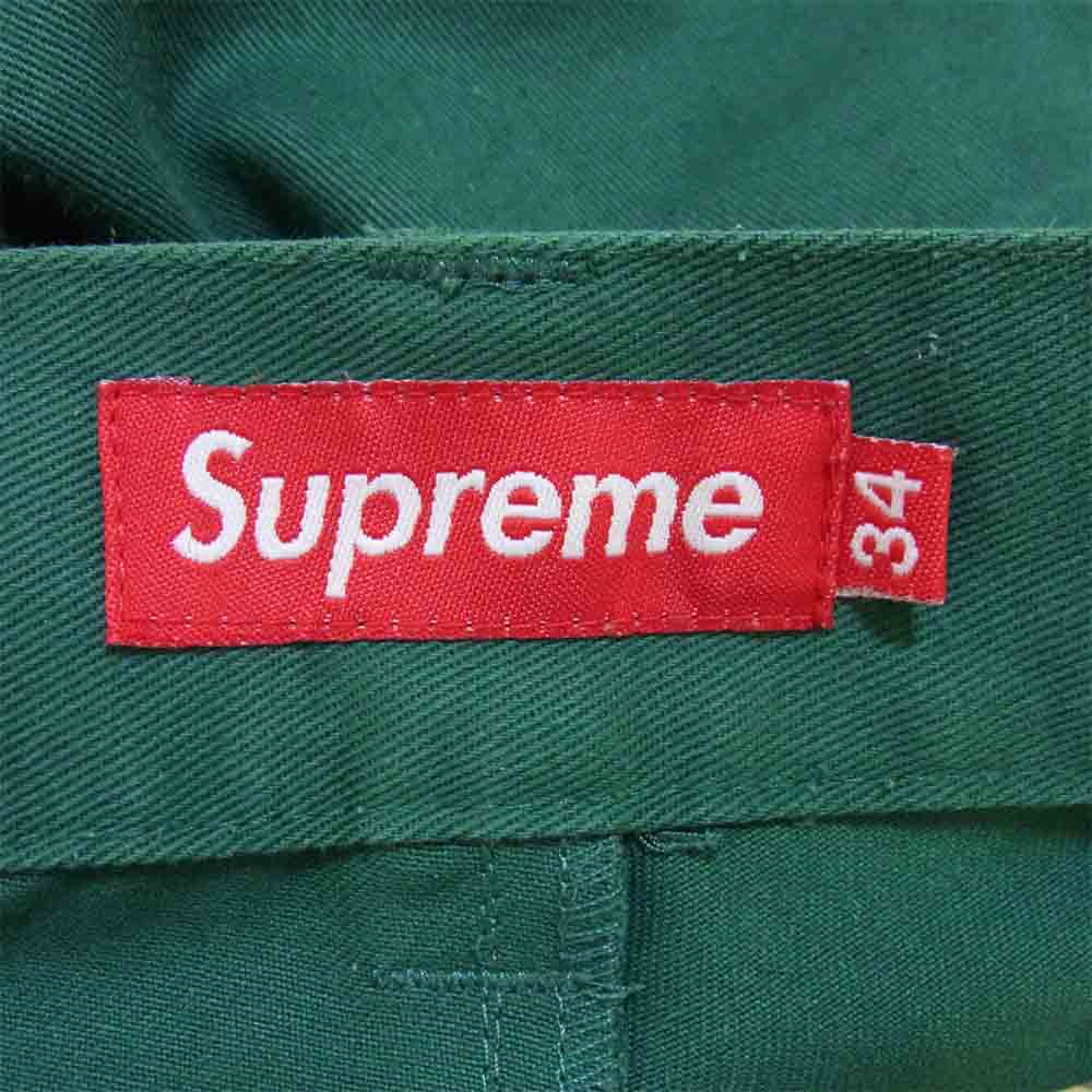 Supreme シュプリーム 19AW work pant ワークパンツ ワーク パンツ グリーン系 34【中古】