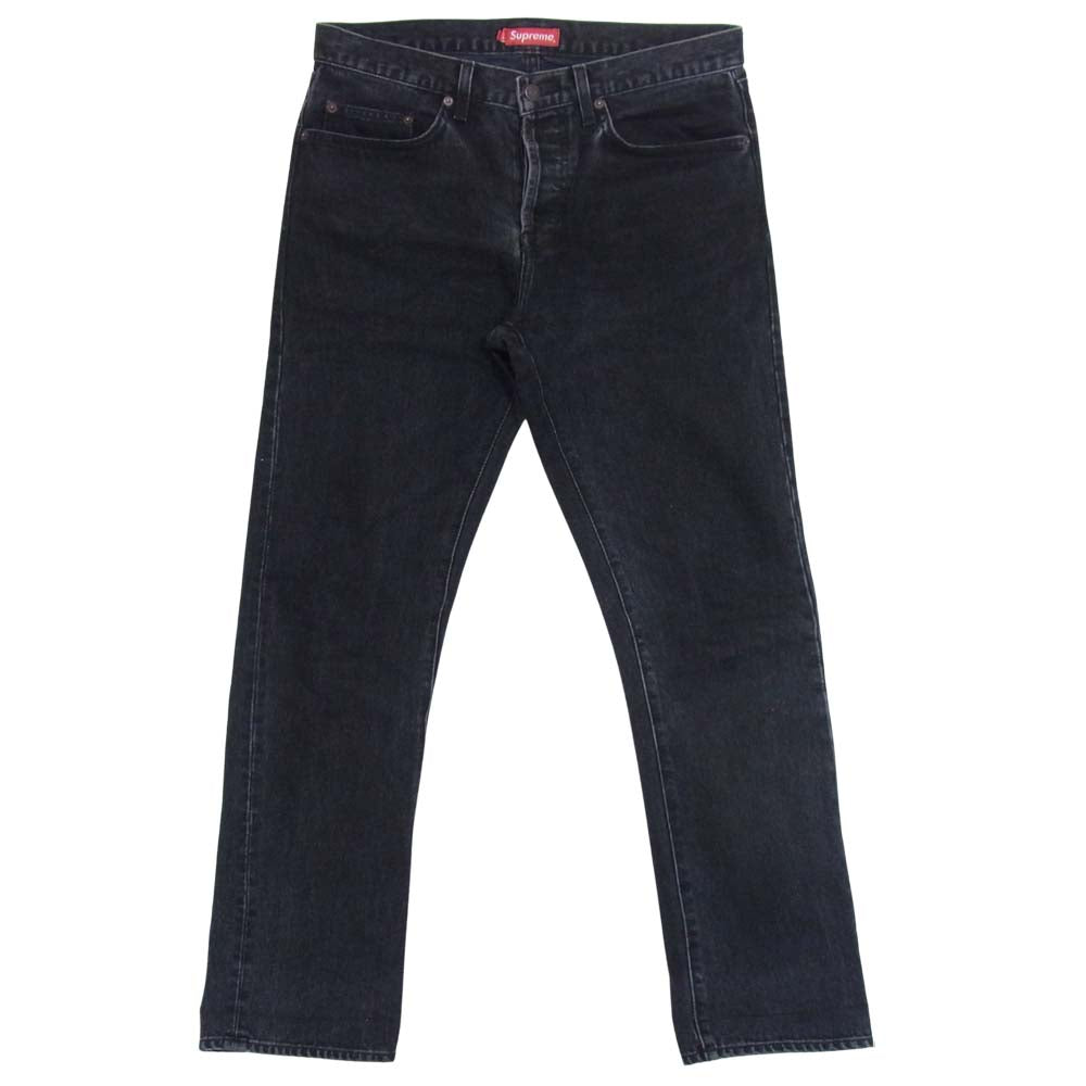 Supreme シュプリーム 20SS washed black slim jean ウォッシュド ブラック スリム ジーンズ ブラック系 32【中古】