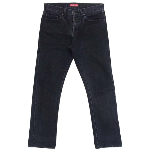 Supreme シュプリーム 20SS washed black slim jean ウォッシュド ブラック スリム ジーンズ ブラック系 32【中古】
