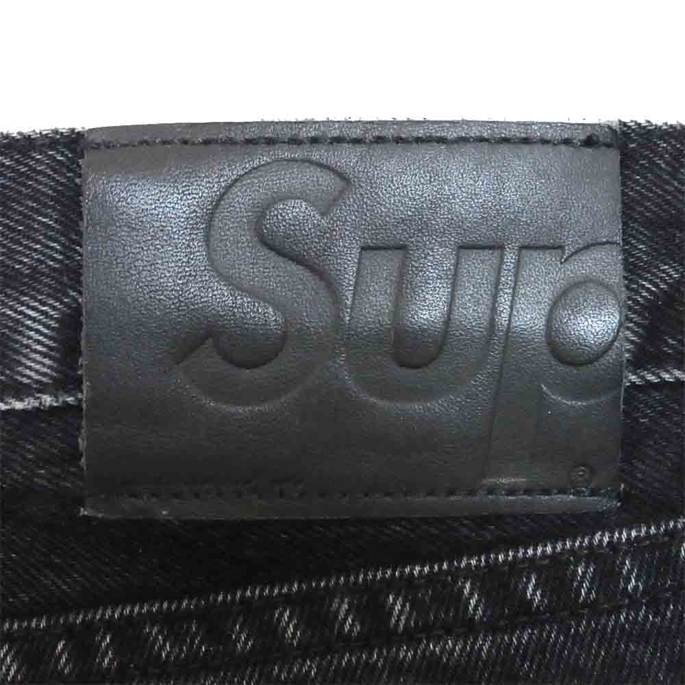 Supreme シュプリーム 20SS washed black slim jean ウォッシュド ブラック スリム ジーンズ ブラック系 32【中古】