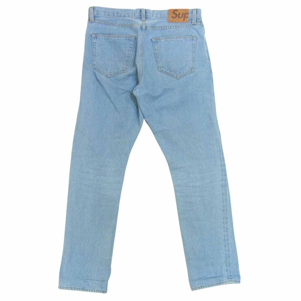 Supreme シュプリーム 20SS stone washed slim jean ストーンウォッシュ スリム ジーンズ washed indigo 32【中古】