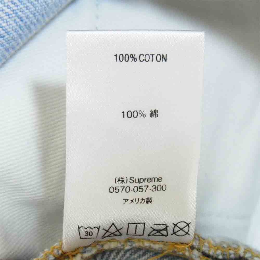 Supreme シュプリーム 20SS stone washed slim jean ストーンウォッシュ スリム ジーンズ washed indigo 32【中古】