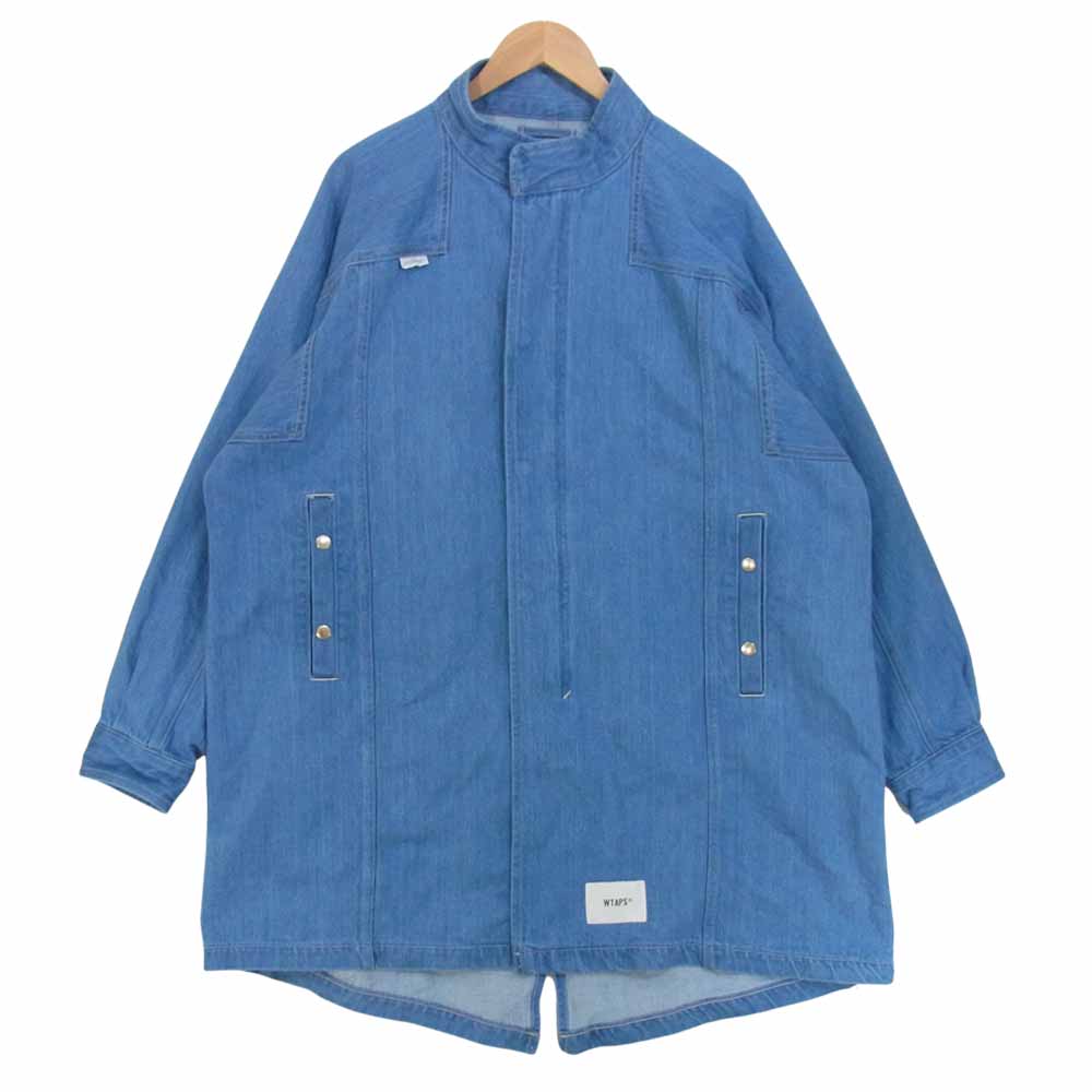 WTAPS ダブルタップス 21SS 211WVDT-JKM02 THOMPSON フィッシュテール デニム コート インディゴブルー系 L【極上美品】【中古】