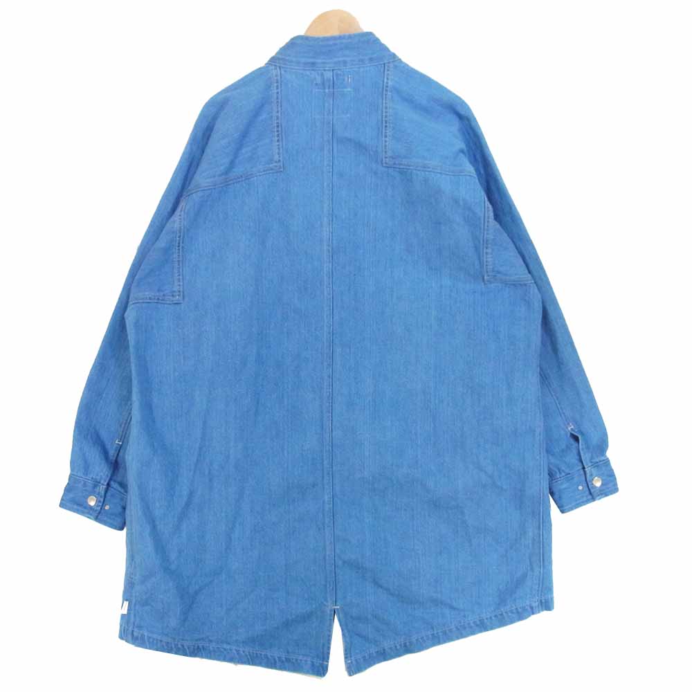 WTAPS ダブルタップス 21SS 211WVDT-JKM02 THOMPSON フィッシュテール デニム コート インディゴブルー系 L【極上美品】【中古】