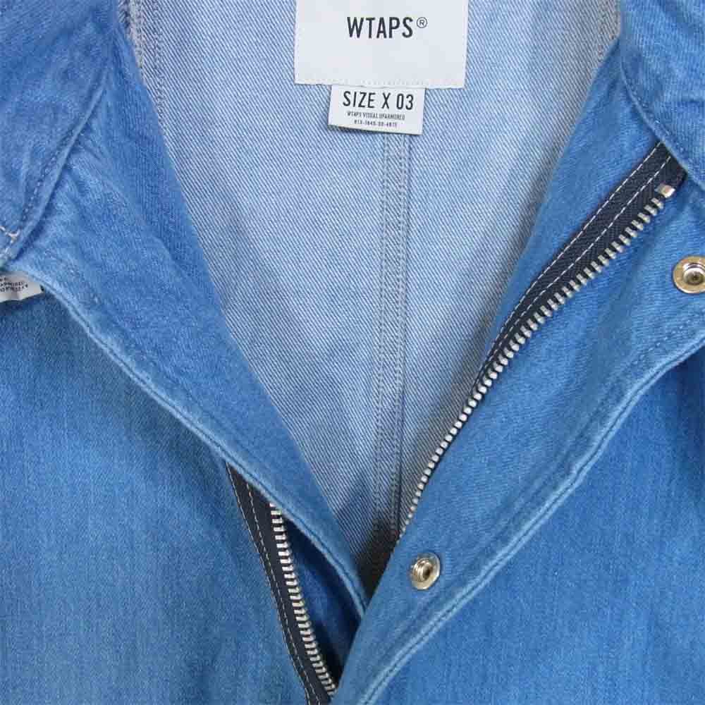 WTAPS ダブルタップス 21SS 211WVDT-JKM02 THOMPSON フィッシュテール デニム コート インディゴブルー系 L【極上美品】【中古】