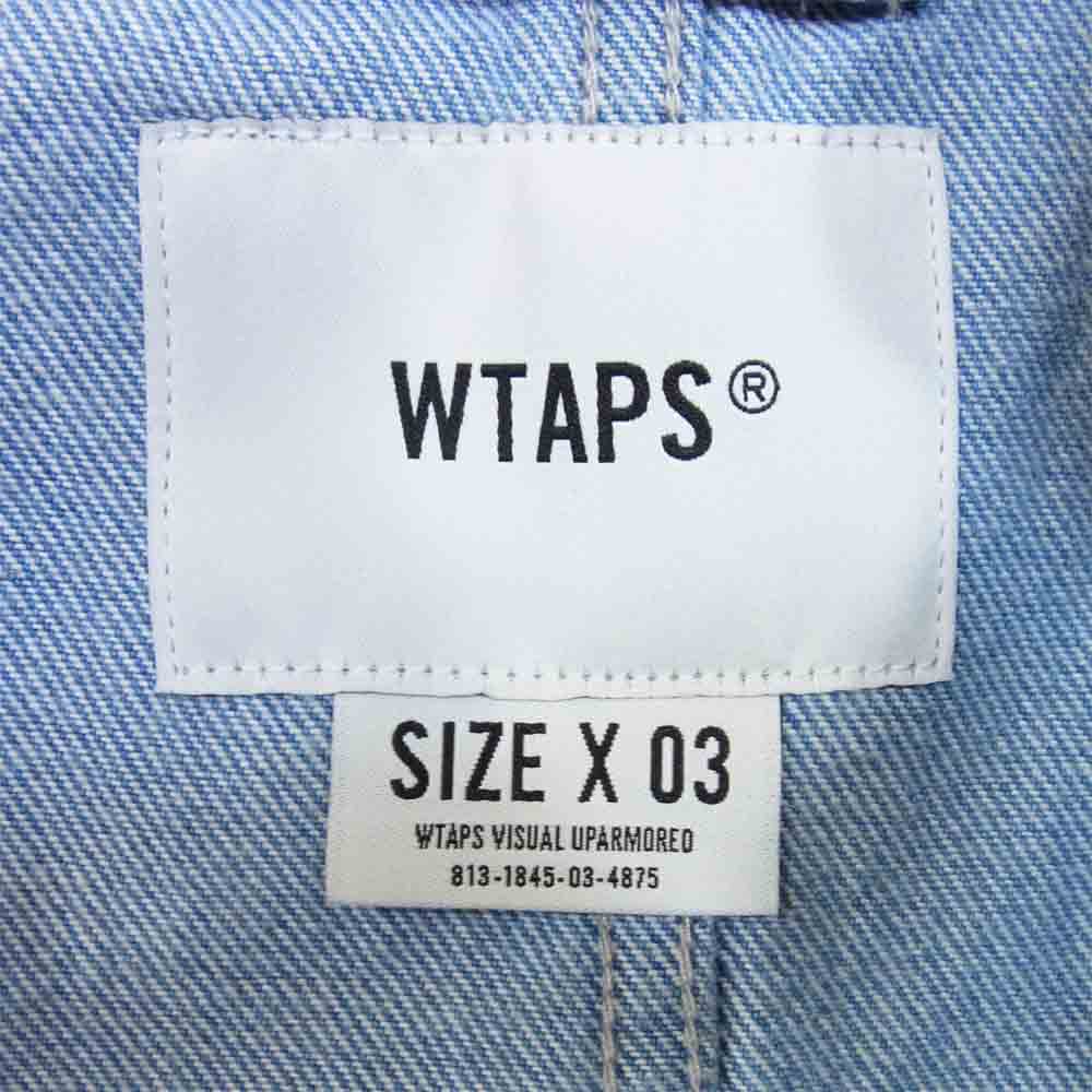WTAPS ダブルタップス 21SS 211WVDT-JKM02 THOMPSON フィッシュテール デニム コート インディゴブルー系 L【極上美品】【中古】