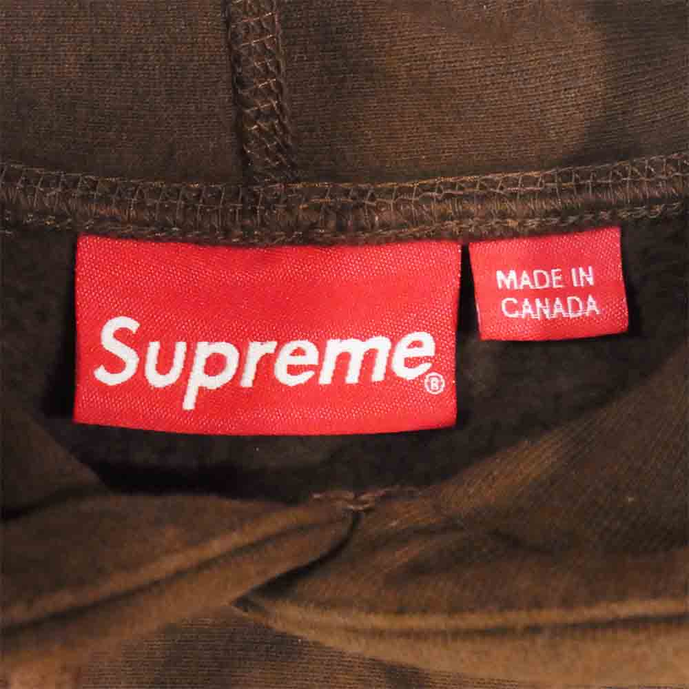 Supreme シュプリーム 19AW Bandana Box Logo Hooded Sweatshirt パーカ スウェット プルオーバー ブラウン系 L【中古】