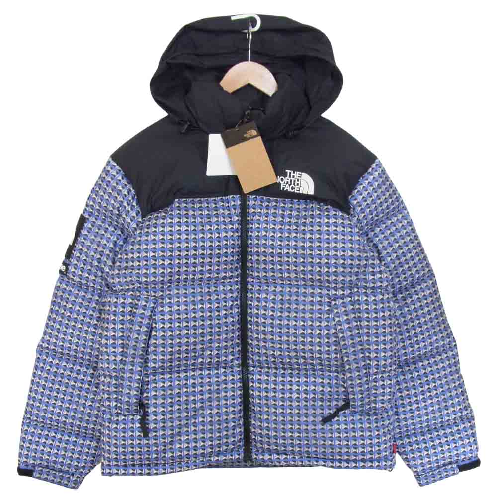 Supreme シュプリーム 21SS THE NORTH FACE ノースフェイス Studded Nuptse Jacket スタッズ ヌプシ ジャケット ロイヤルブルースタディッドプリント M【新古品】【未使用】【中古】