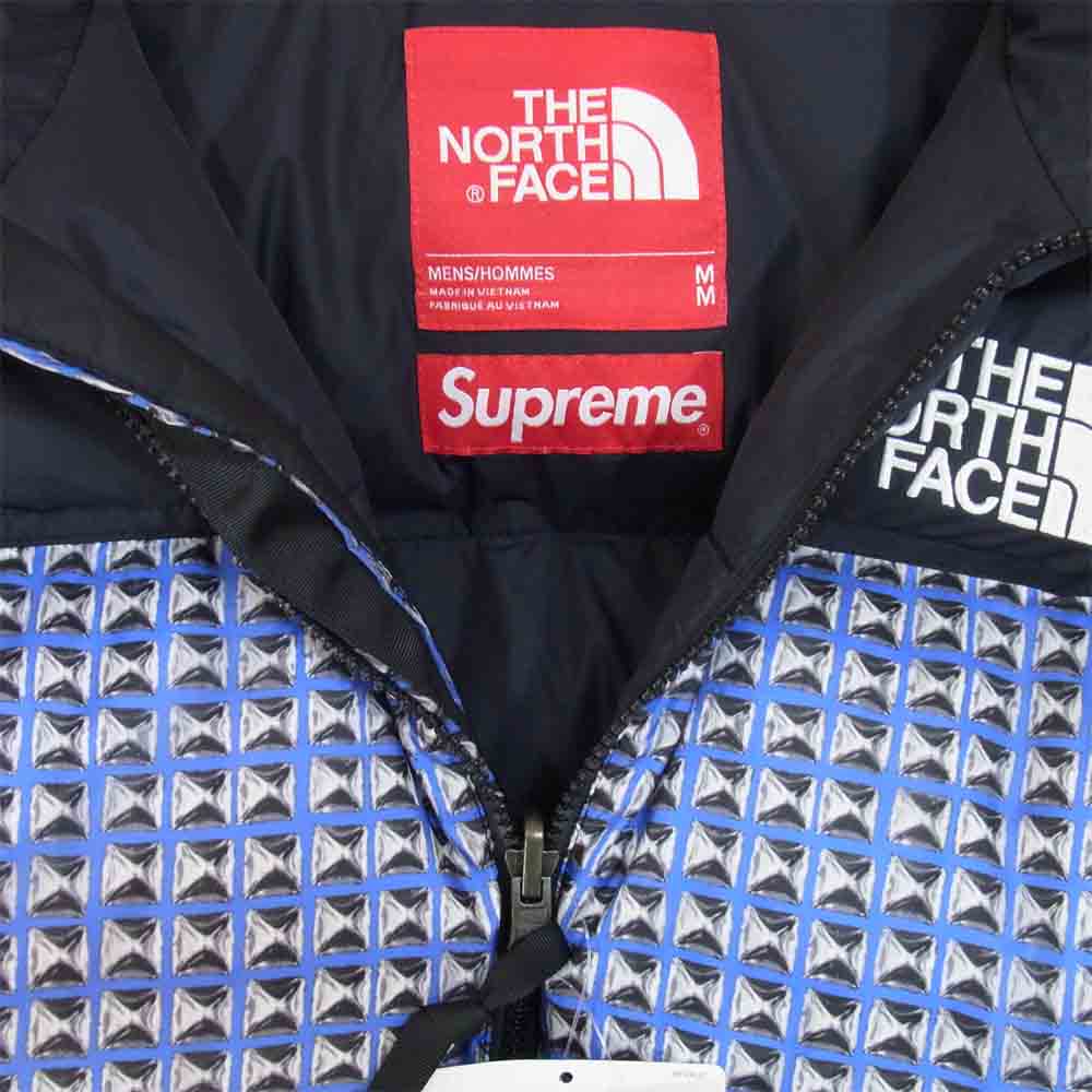 Supreme シュプリーム 21SS THE NORTH FACE ノースフェイス Studded Nuptse Jacket スタッズ ヌプシ ジャケット ロイヤルブルースタディッドプリント M【新古品】【未使用】【中古】
