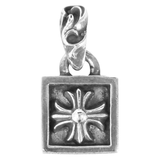 CHROME HEARTS クロムハーツ（原本無） FRAMED CH PLUS フレームド チャーム CHプラス ネックレス トップ シルバー系 4.84【中古】