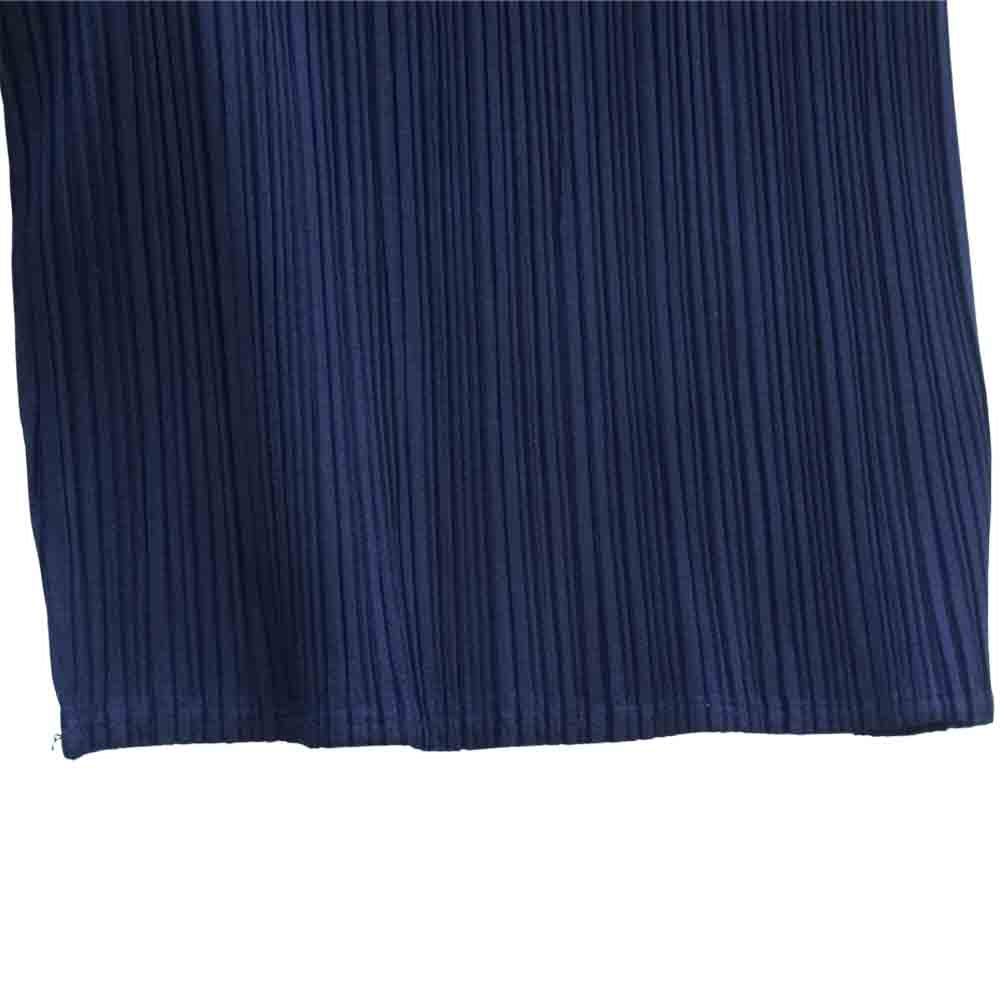 PLEATS PLEASE プリーツプリーズ PP04-JF610 ISSEY MIYAKE イッセイミヤケ プリーツ加工 ショート ハーフ パンツ ダークネイビー ダークネイビー系 4【中古】