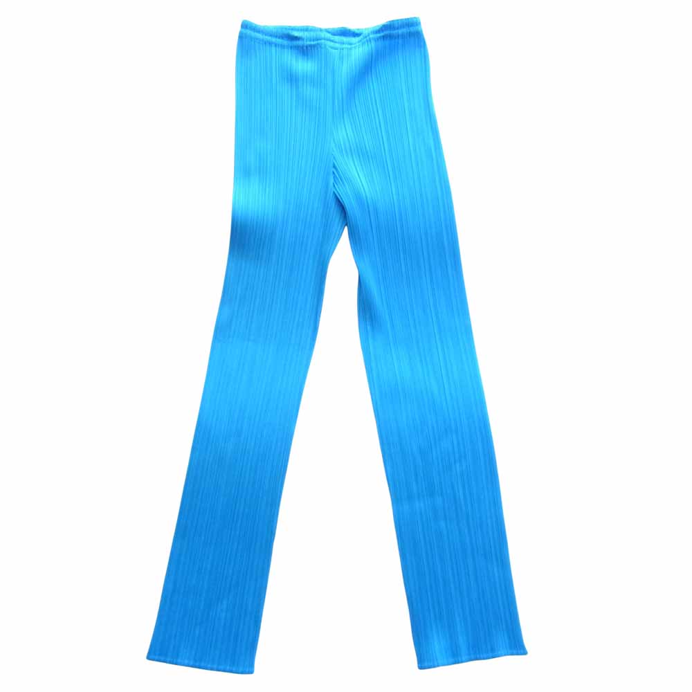 PLEATS PLEASE プリーツプリーズ PP93-JF026 ISSEY MIYAKE イッセイミヤケ プリーツ加工 パンツ ライトブルー ブルー系 4【中古】