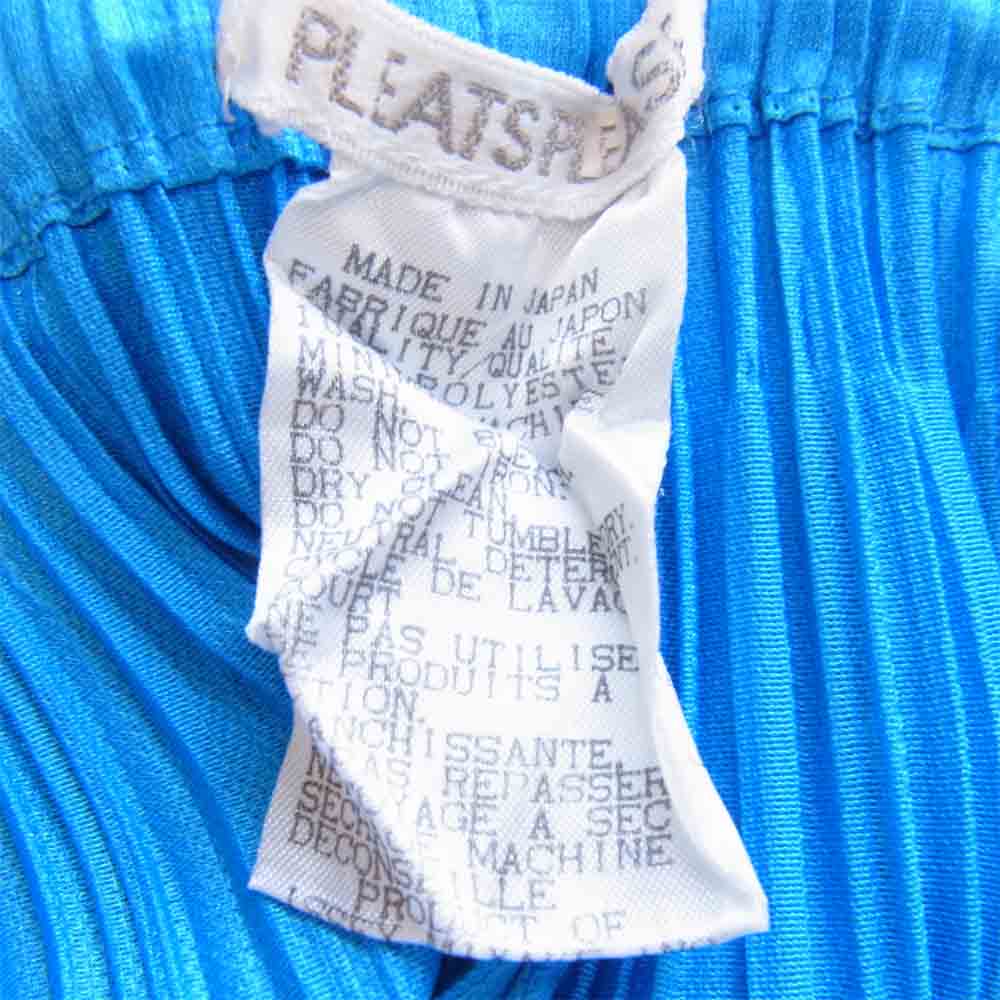 PLEATS PLEASE プリーツプリーズ PP93-JF026 ISSEY MIYAKE イッセイミヤケ プリーツ加工 パンツ ライトブルー ブルー系 4【中古】
