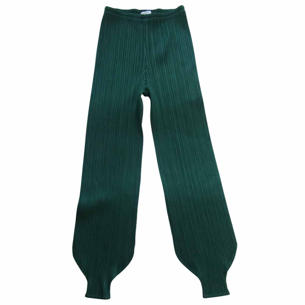 PLEATS PLEASE プリーツプリーズ PP21-JF024 ISSEY MIYAKE イッセイミヤケ プリーツ加工 ジョッパーズ パンツ グリーン グリーン系 1【中古】