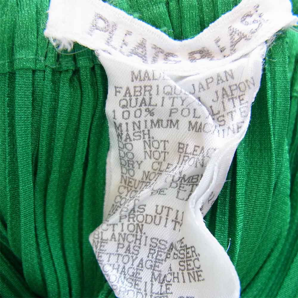 PLEATS PLEASE プリーツプリーズ PP81-JF643 ISSEY MIYAKE イッセイミヤケ プリーツ加工 パンツ グリーン グリーン系 4【中古】