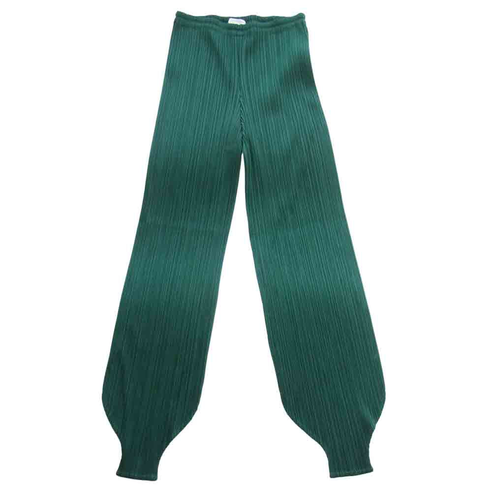 PLEATS PLEASE プリーツプリーズ PP21-JF024 ISSEY MIYAKE イッセイミヤケ プリーツ加工 ジョッパーズ パンツ グリーン グリーン系 4【中古】
