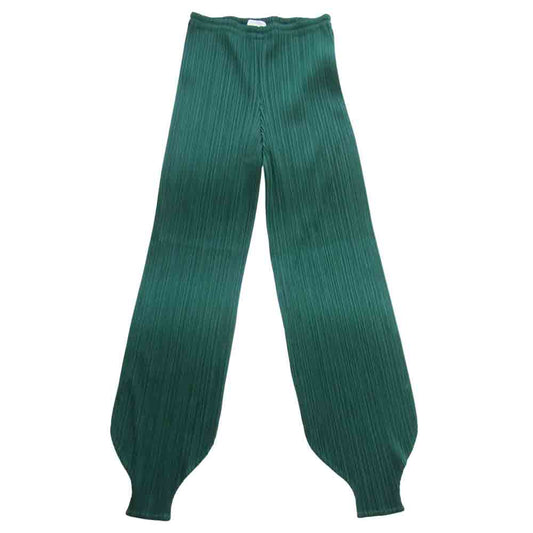 PLEATS PLEASE プリーツプリーズ PP21-JF024 ISSEY MIYAKE イッセイミヤケ プリーツ加工 ジョッパーズ パンツ グリーン グリーン系 4【中古】