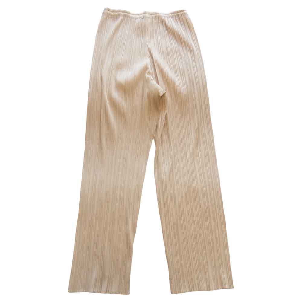 PLEATS PLEASE プリーツプリーズ PP04-JF609 ISSEY MIYAKE イッセイミヤケ プリーツ加工 パンツ ベージュ ベージュ系 1【中古】