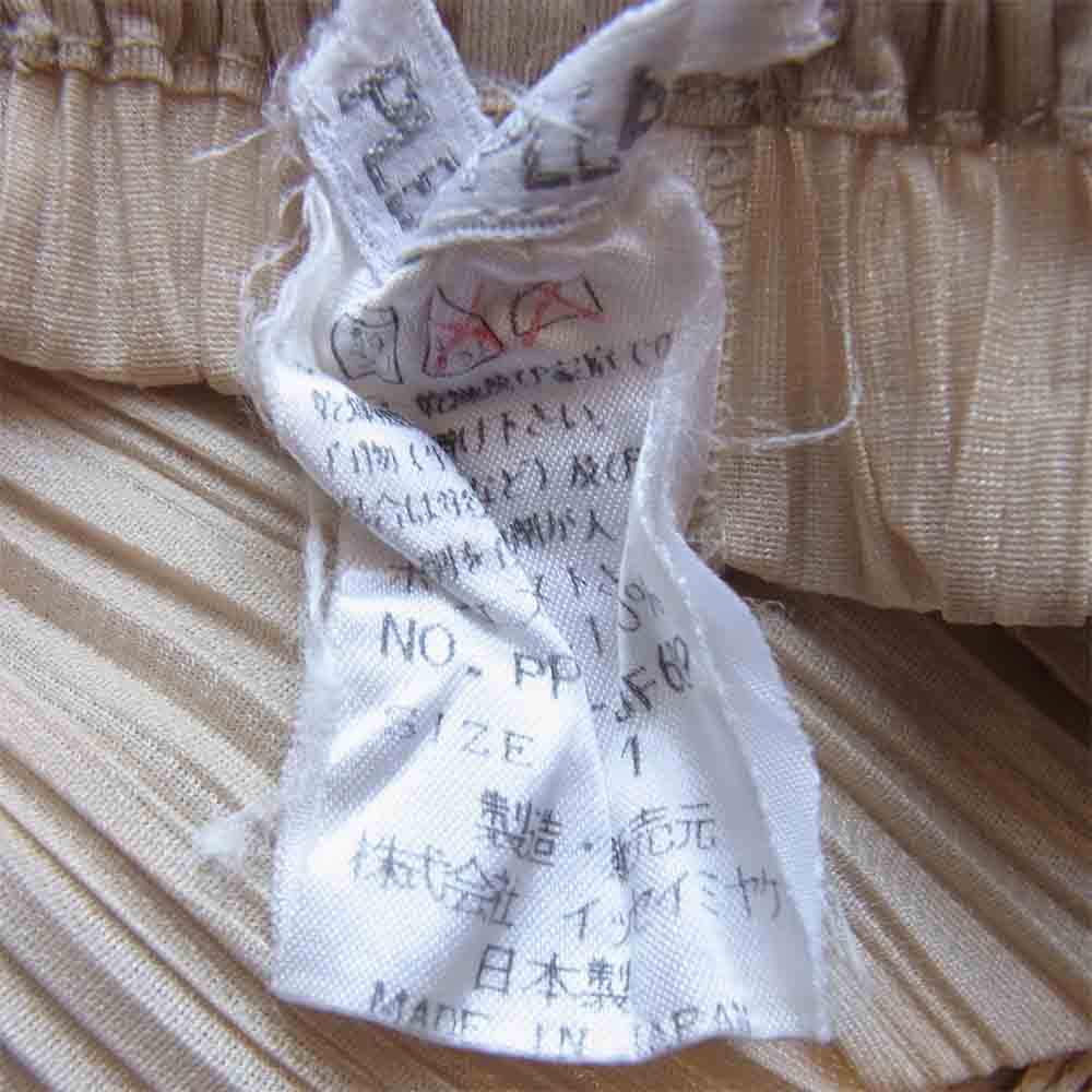 PLEATS PLEASE プリーツプリーズ PP04-JF609 ISSEY MIYAKE イッセイミヤケ プリーツ加工 パンツ ベージュ ベージュ系 1【中古】