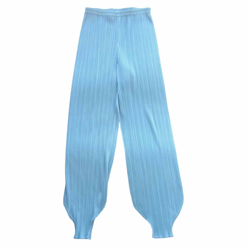 PLEATS PLEASE プリーツプリーズ PP12-JF606 ISSEY MIYAKE イッセイミヤケ プリーツ加工 ジョッパーズ ライトブルー ブルー系 4【美品】【中古】