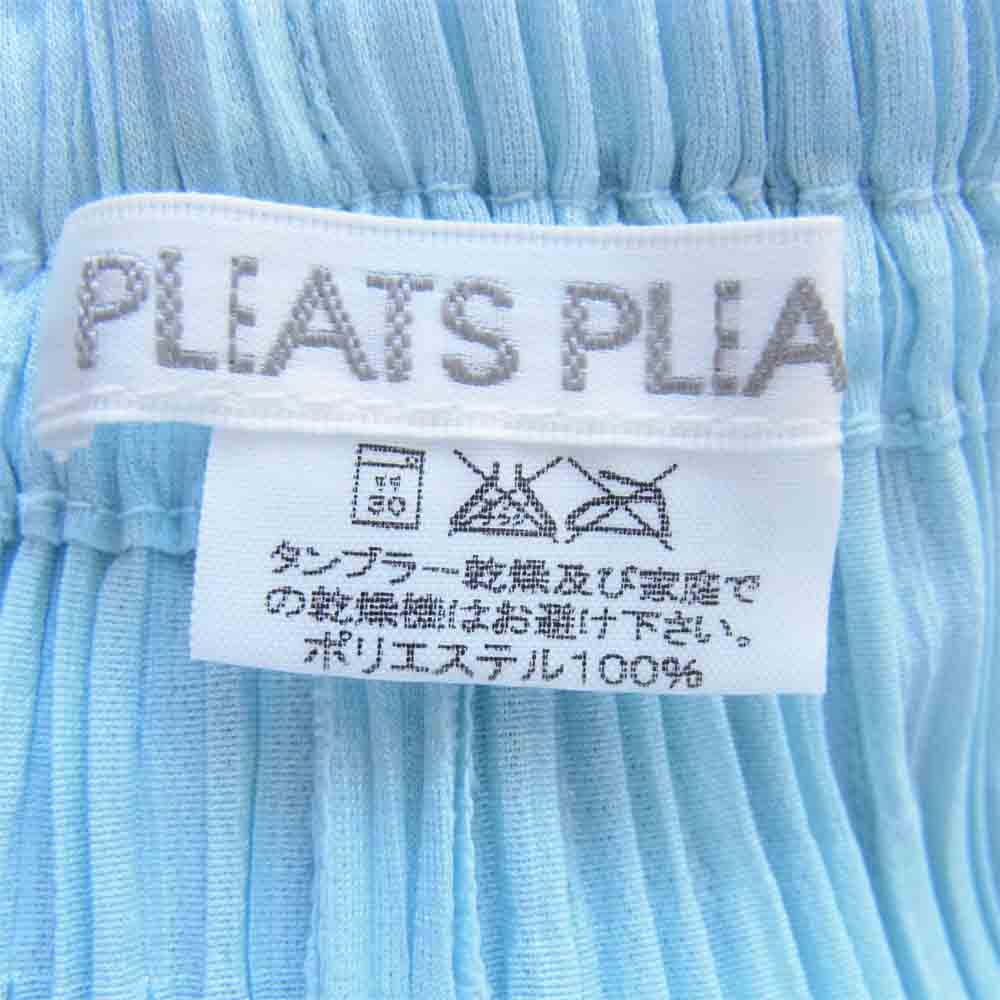 PLEATS PLEASE プリーツプリーズ PP12-JF606 ISSEY MIYAKE イッセイミヤケ プリーツ加工 ジョッパーズ ライトブルー ブルー系 4【美品】【中古】