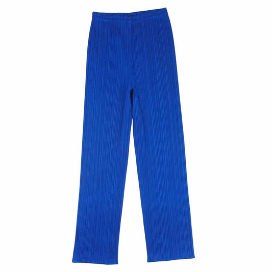 PLEATS PLEASE プリーツプリーズ PP01-JF303 ISSEY MIYAKE イッセイミヤケ プリーツ加工 パンツ ブルー系 3【美品】【中古】