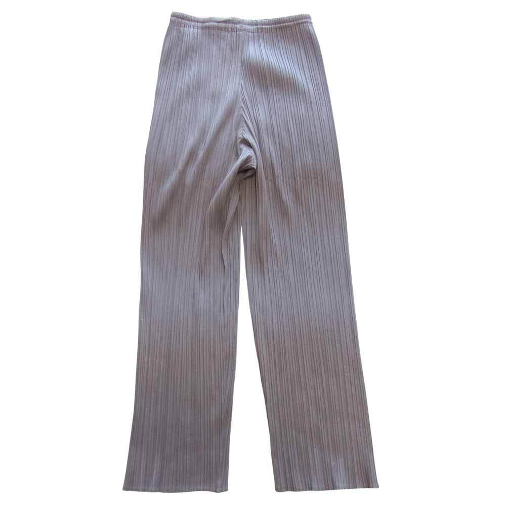 PLEATS PLEASE プリーツプリーズ PP04-JF609 ISSEY MIYAKE イッセイミヤケ プリーツ加工 パンツ グレー グレー系 1【中古】