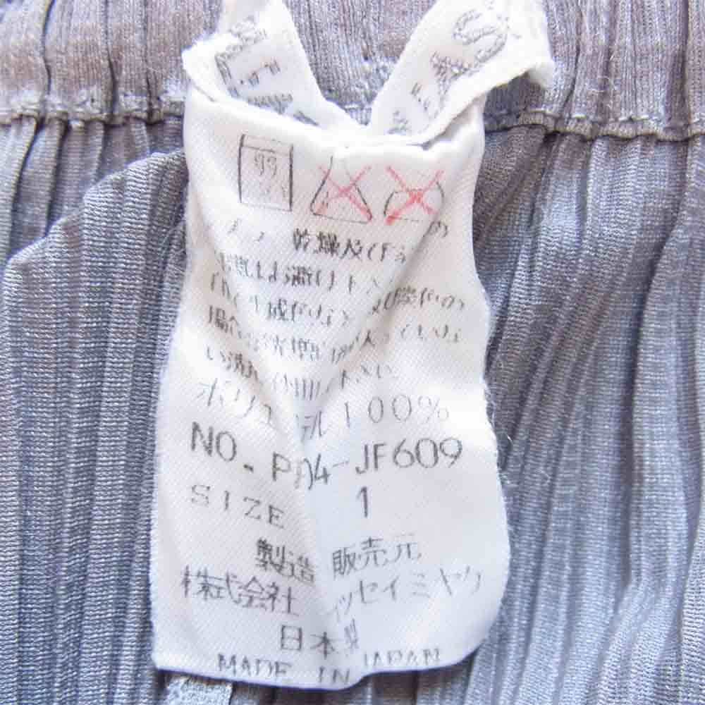 PLEATS PLEASE プリーツプリーズ PP04-JF609 ISSEY MIYAKE イッセイミヤケ プリーツ加工 パンツ グレー グレー系 1【中古】