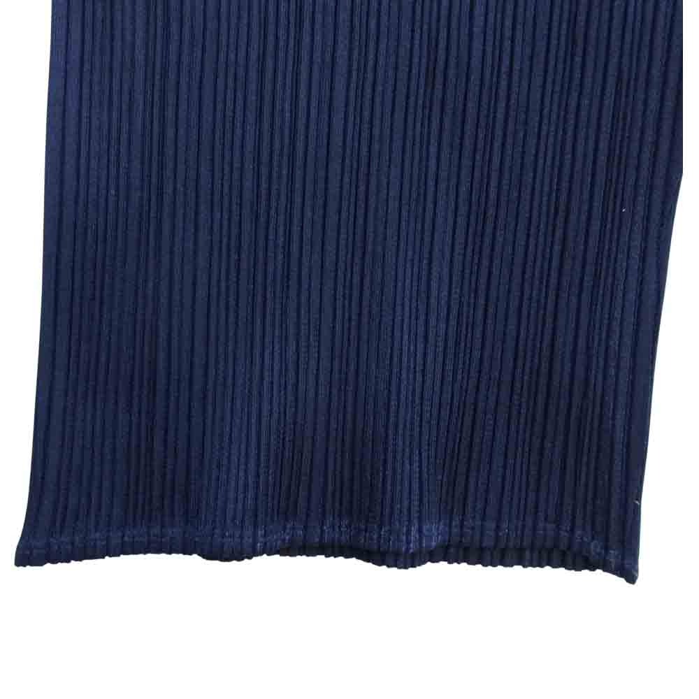PLEATS PLEASE プリーツプリーズ PP53-JF209 ISSEY MIYAKE イッセイミヤケ プリーツ加工 ストレート パンツ ダークネイビー ダークネイビー系 1【中古】