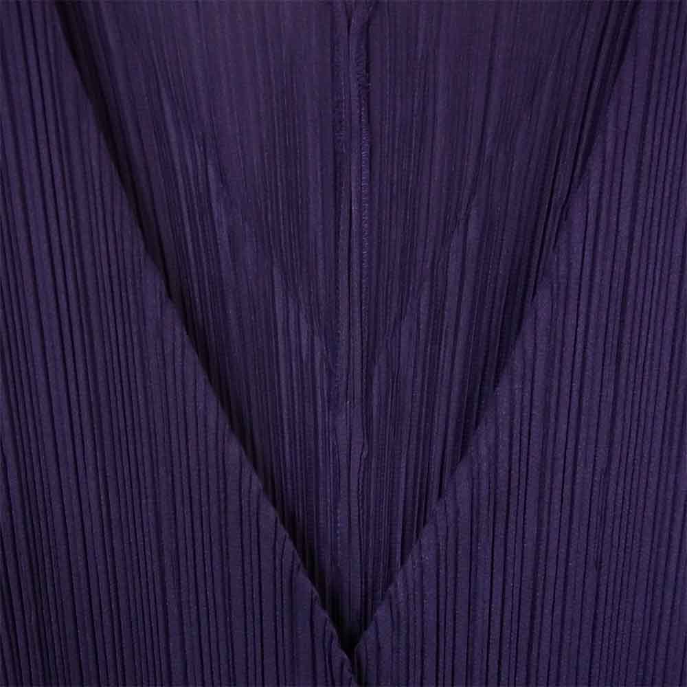 PLEATS PLEASE プリーツプリーズ PP93-J0186 ISSEY MIYAKE イッセイミヤケ プリーツ加工 ロング カーディガン パープル系 3【美品】【中古】