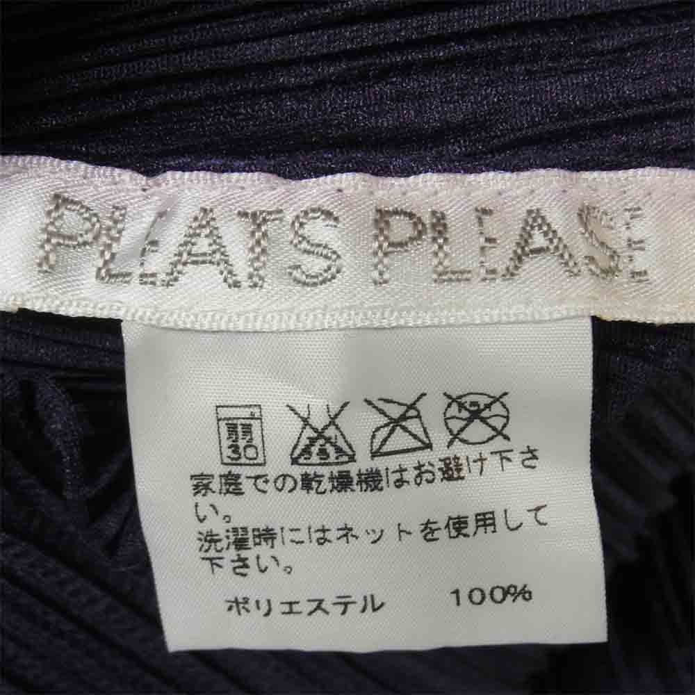 PLEATS PLEASE プリーツプリーズ PP93-J0186 ISSEY MIYAKE イッセイミヤケ プリーツ加工 ロング カーディガン パープル系 3【美品】【中古】